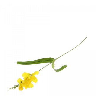 4A Freesia Kunstbloem | Kleur: Geel | Lengte ± 50 centimeter | Per 12 kunstbloemen