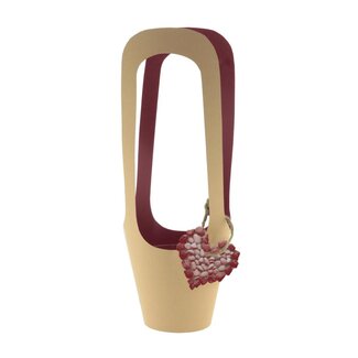 4A Tasche „Love Rocks“ | Farbe: Rot | Durchmesser 13 Zentimeter | Höhe 38 Zentimeter | Pro 10 Taschen