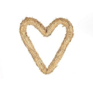 4A Heart Decoration | Colour: Light Brown | Diameter 30 centimetres | Per 5 hearts