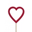 Heart Stake “Nayelli” | Colour: Red | Length 50 centimetres | Diameter 7 centimetres | Per 25 stakes