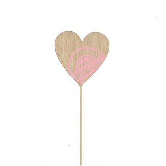 4A Hart Bijsteker | Kleur: Bruin | Lengte 10 centimeter | Diameter 6 centimeter | Per 24 bijstekers