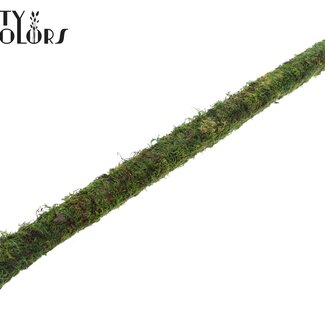 QC Tube with Green Moss | Colour: Natural Green | Length ± 80 centimetres | Tube diameter 30 millimetres | Per 10 tubes