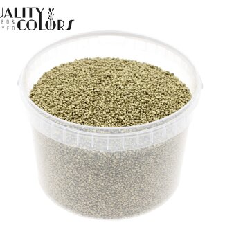 QC Petits cailloux dans un seau réutilisable | Couleur : Doré | Diamètre 4 - 6 millimètres | Contenu du seau 3 litres | Par seau