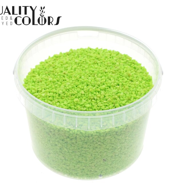 Fine Pebbles in Reusable Bucket | Colour: Light Green | Diameter 4 - 6 millimetres | Bucket Contents 3 Litres | Per Bucket