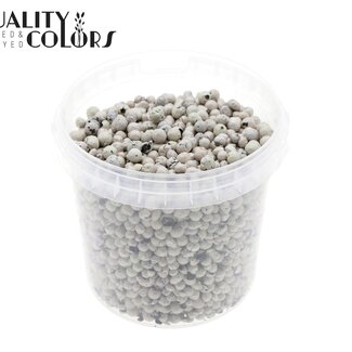 QC Billes d'argile dans un seau réutilisable | Couleur : Beige | Diamètre 4 - 8 millimètres | Contenu du seau 1 litre | Par 6 seaux