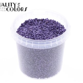 QC Fine Stones in Reusable Bucket | Colour: Purple | Diameter 4 - 6 millimetres | Bucket Capacity 1 litre | Per 6 Buckets