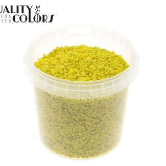 QC Fine Stones in Reusable Bucket | Colour: Yellow | Diameter 4 - 6 millimetres | Bucket Content 1 Litre | Per 6 Buckets