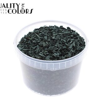 QC Wood chips in reusable bucket | Colour: Black | Length 5 - 8 millimetres | Bucket content 3 litres | Per bucket