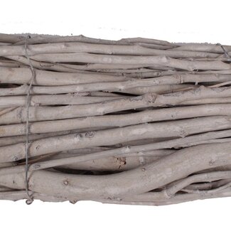 QC Bundle of Poplar Branches | Colour: Frosted White | Diameter 15 centimetres | Length 30 centimetres | Per 4 bundles