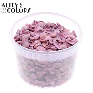 QC North Sea Shells in a reusable bucket | Colour: Frosted Light Pink | Bucket content 3 litres | Per bucket