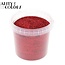Glitter in reusable bucket | Colour: Red | Bucket contents 400 grams | Per bucket