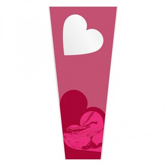 4A Hoezen “Marbled” | Kleur: Rood | Lengte 75 centimeter | Breedte 32 centimeter | Hoogte 17.5 centimeter | Per 50 hoezen