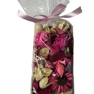 Dutch Dried White Pink Passion Trockenblumen Potpourri | Höhe 20 Zentimeter | Gewicht 200 Gramm
