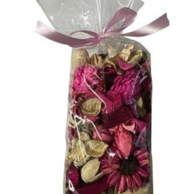 White Pink Passion droogbloemen potpourri | Hoogte 20 centimeter | Gewicht 200 gram