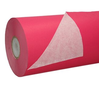4A Papier double face en rouleau | Couleur : Fuchsia et Blanc | Largeur 50 centimètres | 40 grammes/m2 | Poids 7,5 kilos | Par rouleau