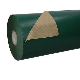 4A Two-sided Paper on roll | Colour: Dark Green and Brown | Width 60 centimetres | 50 grams/m2 | Weight 12 kilos | Per roll