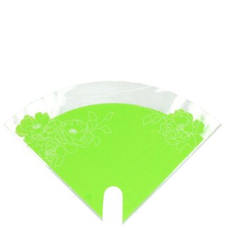 4A Kraft Moon Kraft-look Covers "Flowers" | Colour: Green | Length 30 centimetres | Width 30 centimetres | Per 50 covers