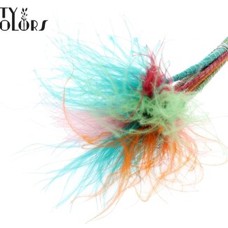 QC Getrocknetes Stipa Federgras | Summer Sorbet | Farbe: Gemischte Farben | Stypha Penata Trockenblumen | Länge ± 60 Zentimeter | 10 Büschel pro Bund | Pro Bund