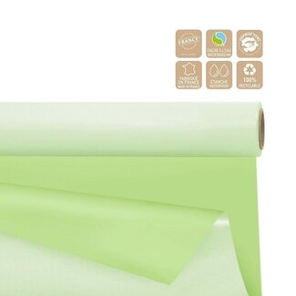 4A Film Mat Double Face en rouleau | Couleur : Vert clair | Largeur 80 centimètres | Longueur 40 mètres | Par rouleau