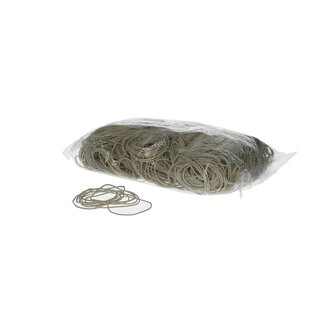 4A Elastic Bands | Colour: Natural White | Diameter 60 millimetres | Thickness 1.5 millimetres | Weight 1 kilogram | Per bag