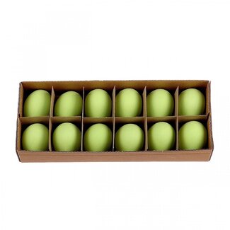 4A Chicken Egg | Colour: Green | Width 4 centimetres | Length 6 centimetres | Per 12 eggs