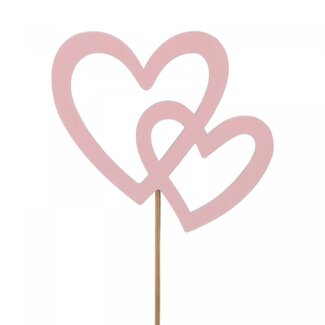 4A Cœur Bijsteker “My Love” | Couleur : Rose | Longueur du bijsteker ± 10 centimètres | Diamètre du cœur 7,5 centimètres | Par 25 bijstekers