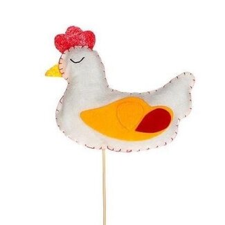 4A Haan Bijsteker | Couleur : Blanc Naturel | Longueur du bijsteker ± 50 centimètres | Hauteur du coq 14 centimètres | Par 25 bijstekers