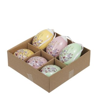 4A Egg Decoration Assortment | Colour: Mixed Colours | Diameter 6 centimetres | Per 6 eggs