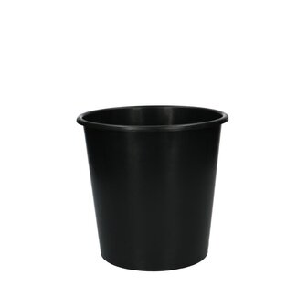4A Seau en plastique | Couleur : Noir | Diamètre 18,5 - 17,5 centimètres | Hauteur 18 centimètres | Contenance 3 litres | Par 10 seaux