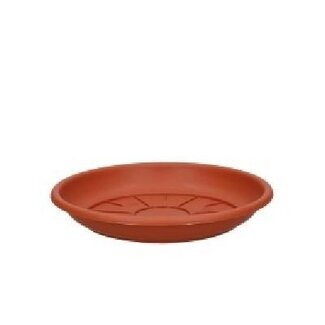 4A Kunststof Waterschotel | Kleur: Terracotta | Diameter 18 centimeter | Per 10 waterschotels