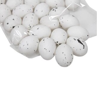 4A Plastic Eggs | Colour: Natural White | Diameter 5 centimetres | Per 48 eggs
