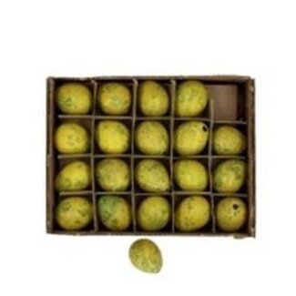 4A Kwarteleieren | Kleur: Groen | Diameter 2 centimeter | Hoogte 3 centimeter | Per 24 eieren