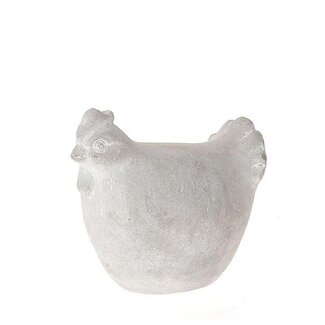 4A Ceramic Chicken “Medorn” | Colour: White Grey | Length 15 centimetres | Width 9.5 centimetres | Height 13 centimetres | Per 2 chickens