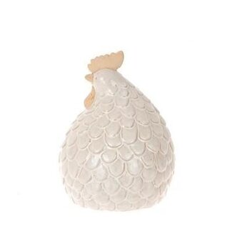4A Ceramic Chicken “Arkos” | Colour: Cream | Length 9 centimetres | Width 9 centimetres | Height 12 centimetres | Per 4 chickens