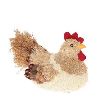 4A Chicken Decoration | Colour: Cream | Length 29 centimetres | Width 18 centimetres | Height 21 centimetres | Per chicken