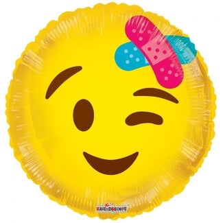 4A Party! Ballon-Emoji | Farbe: Gelb | Durchmesser 45 Zentimeter | Pro 10 Ballons
