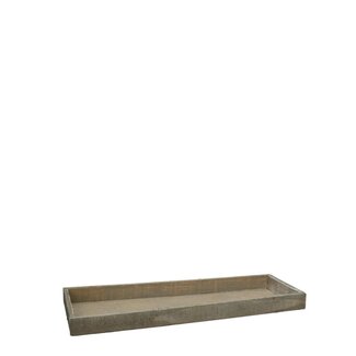 4A Plateau en bois | Couleur : Gris | Longueur 40 centimètres | Largeur 14 centimètres | Hauteur 3 centimètres | Par 4 plateaux