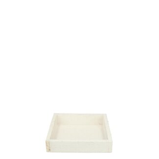 4A Plateau en Bois | Couleur : Blanc Naturel | Longueur 14 centimètres | Largeur 14 centimètres | Hauteur 3 centimètres | Par 10 plateaux