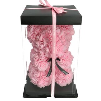 4A Bear of Foam Roses | Colour: Light Pink | Height 28 centimetres | Per bear