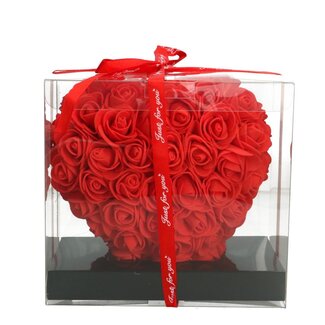 4A Hart van Foam Rozen | Kleur: Rood | Diameter 15 centimeter | Per hart