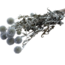 Natural blue-grey Echinops dried flowers | Length ± 65 centimetres | Per 8 stems