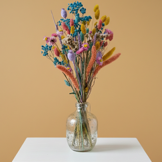 MyFlowers Bouquet of dried flowers Cute Happy Spring | Length ± 55 centimetres | Fresh mix of dried flowers
