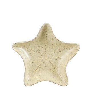 4A Ceramic Starfish-Shaped Vase “Maritime” | Colour: Cream | Diameter 22.5 centimetres | Height 4 centimetres | Set of 4 vases