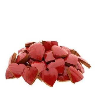 4A Decoratie Hart Coco | Kleur: Rood | Diameter 7 centimeter | Per 50 harten