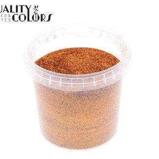 QC Glitter in Herbruikbaar Emmertje | Kleur: Oranje | Inhoud 400 gram | Per emmertje