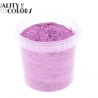 QC Glitter in Herbruikbaar Emmertje “Pink Lavender” | Kleur: Roze | Inhoud 400 gram | Per emmertje