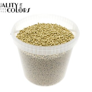 QC Billes en Terre Cuite dans un Seau Réutilisable | Couleur : Jaune | Diamètre 4 - 8 millimètres | Contenu 10 litres | Par seau