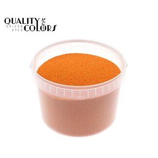 QC Sable décoratif dans un seau réutilisable | Couleur : Orange | Diamètre 0,1 - 0,5 millimètre | Contenu 3 litres | Par seau
