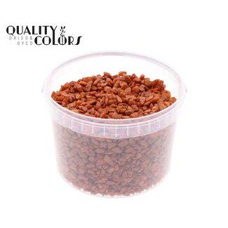 QC Stones in Reusable Bucket | Colour: Terracotta | Diameter 9 - 13 millimetres | Content 3 litres | Per bucket