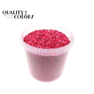 QC Houtsnippers in Herbruikbare Emmer | Kleur: Kerskleurig | Diameter 5 - 8 millimeter | Inhoud 10 liter | Per emmer